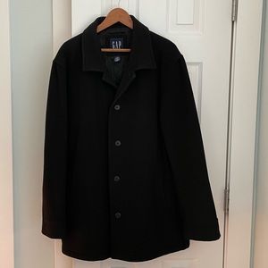 Black Wool Peacoat